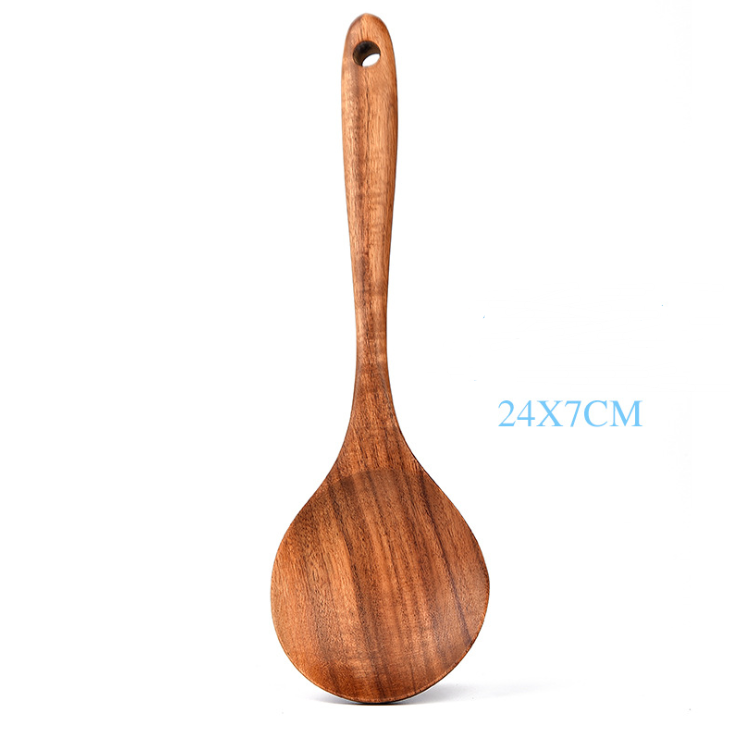 Teak Natural Wooden Kitchen Utensil Set