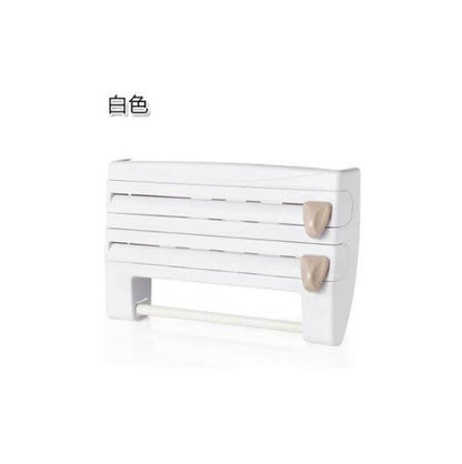 4-In-1 Wall Mounted Kitchen Paper Towel & Roll Holder