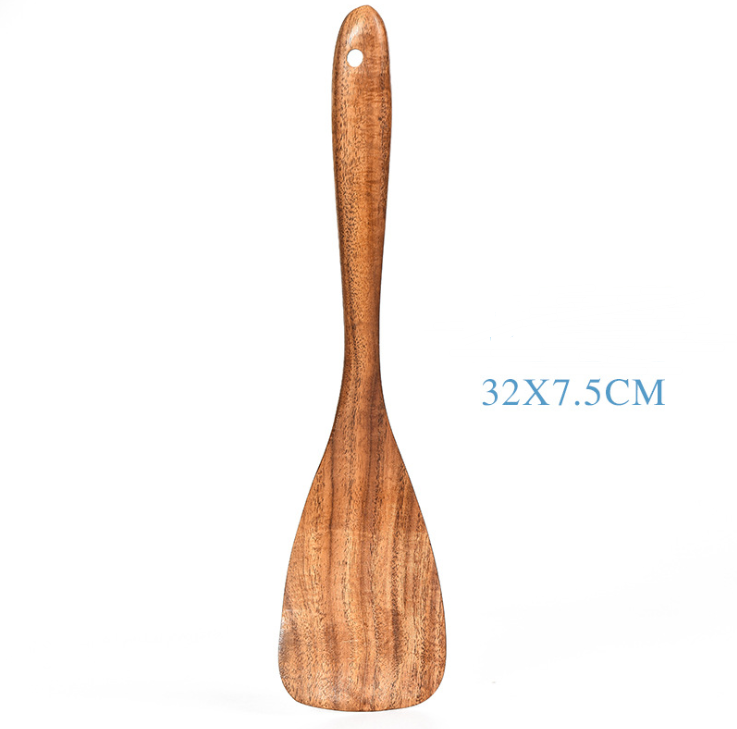 Teak Natural Wooden Kitchen Utensil Set