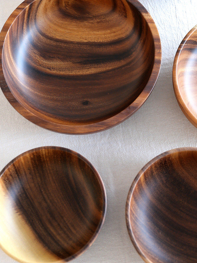 Premium Tableware Acacia Wooden Bowl Set