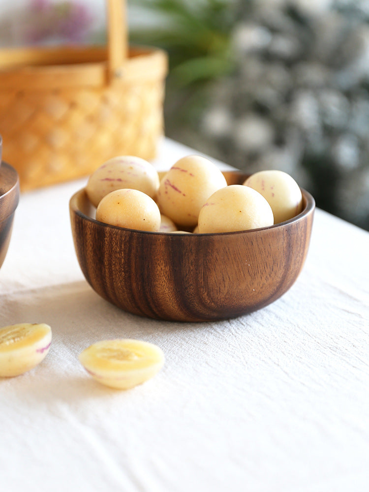 Premium Tableware Acacia Wooden Bowl Set