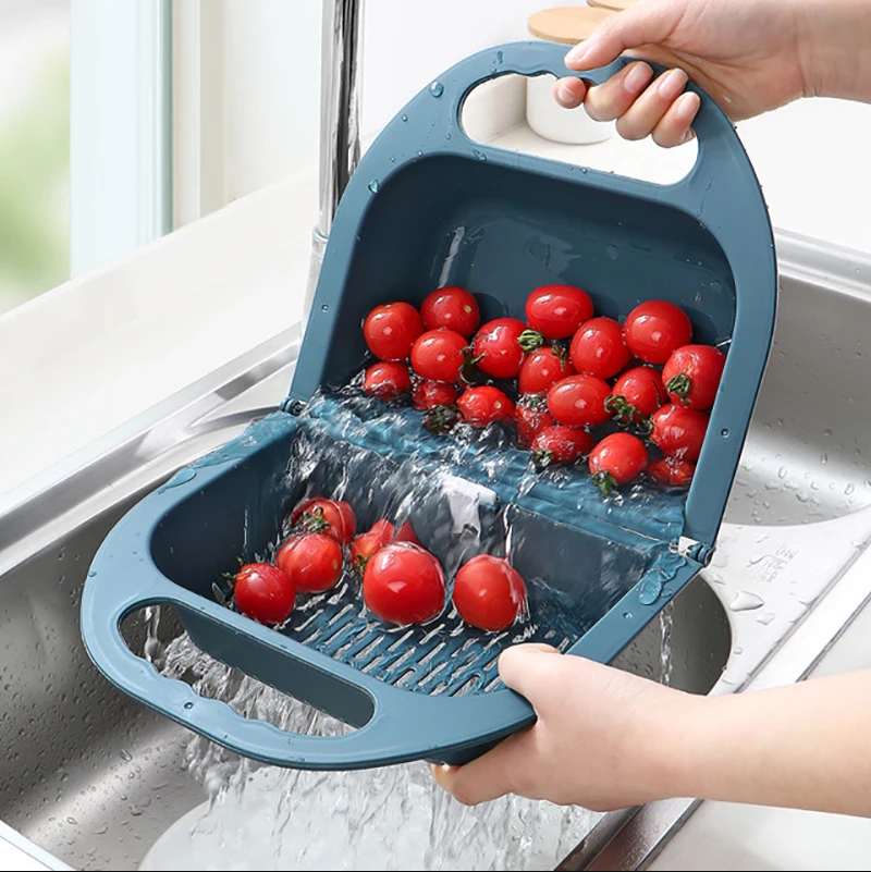 Foldable Kitchen Sink Drain Plastic Basket