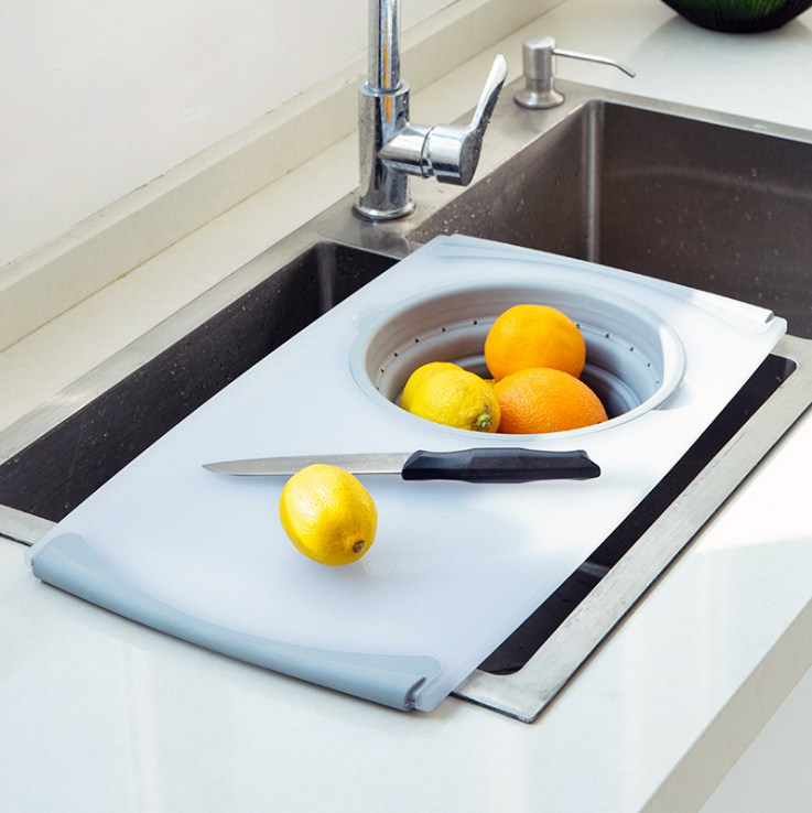 multi-functional chopping board rinser