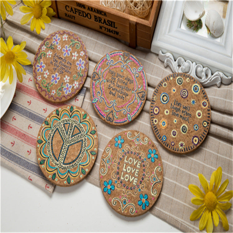 Heat Resistant Wooden Cup Coasters