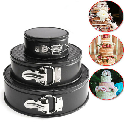 3pcs Springform Round Non-Stick Cake Pan