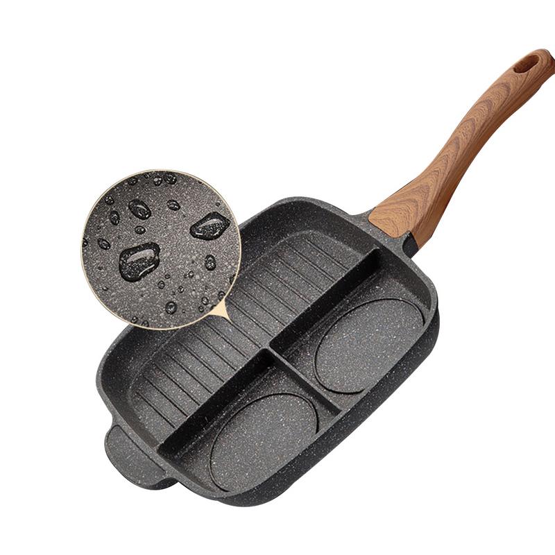 Lazy Man Multi Section Non Stick Frying  Pan