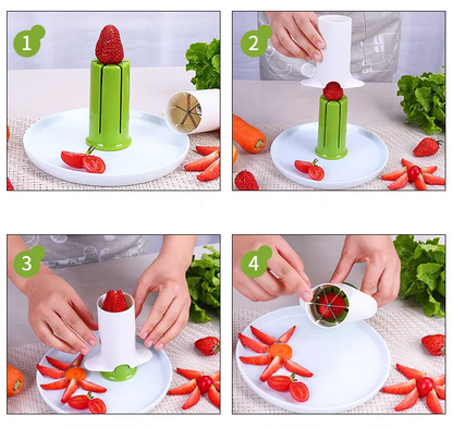 Strawberry ,Cucumber and Carrot Split Cutter