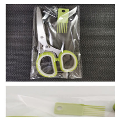 Multi Blade Stainless Steel Kitchen Herb Scissors