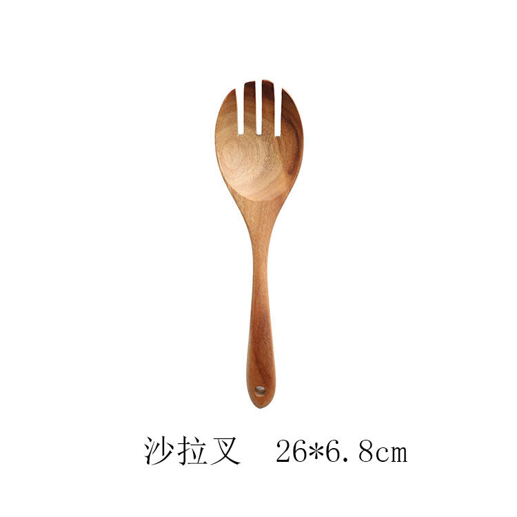 Teak Natural Wooden Kitchen Utensil Set