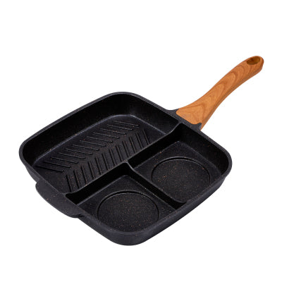 Lazy Man Multi Section Non Stick Frying  Pan