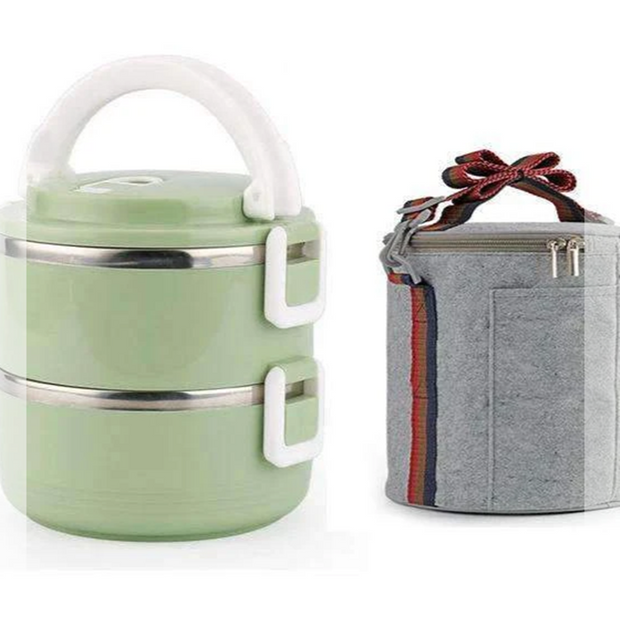 2 Layers Insulated Stainless Steel Lunch Box