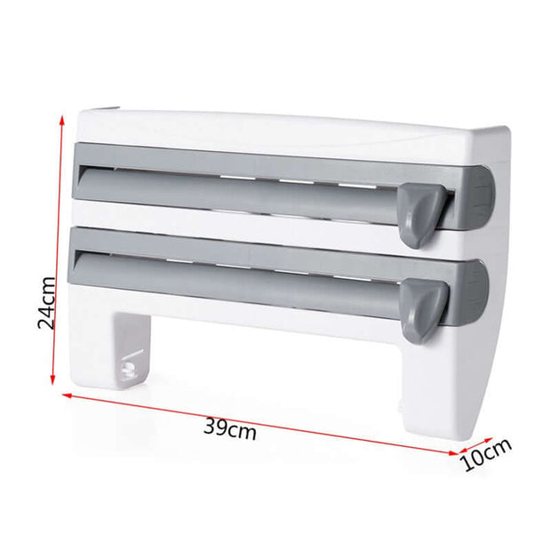 4-In-1 Wall Mounted Kitchen Paper Towel & Roll Holder