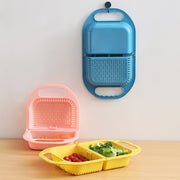 Foldable Kitchen Sink Drain Plastic Basket
