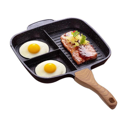 Lazy Man Multi Section Non Stick Frying  Pan