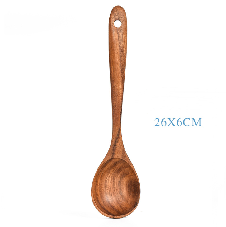 Teak Natural Wooden Kitchen Utensil Set