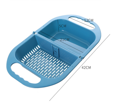 Foldable Kitchen Sink Drain Plastic Basket