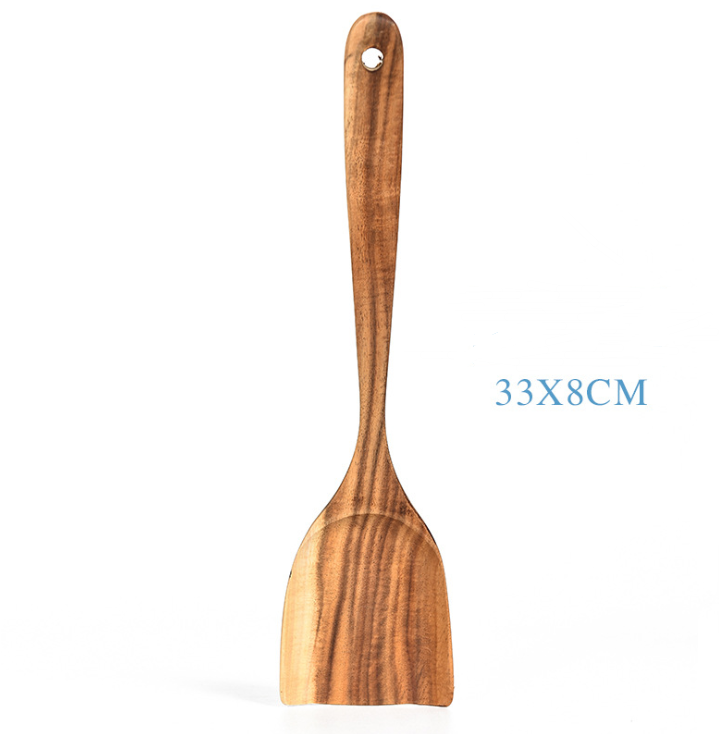 Teak Natural Wooden Kitchen Utensil Set