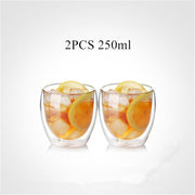 Heat Resistant Double Wall Glass Coffee & Tea Cup