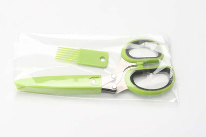 Multi Blade Stainless Steel Kitchen Herb Scissors