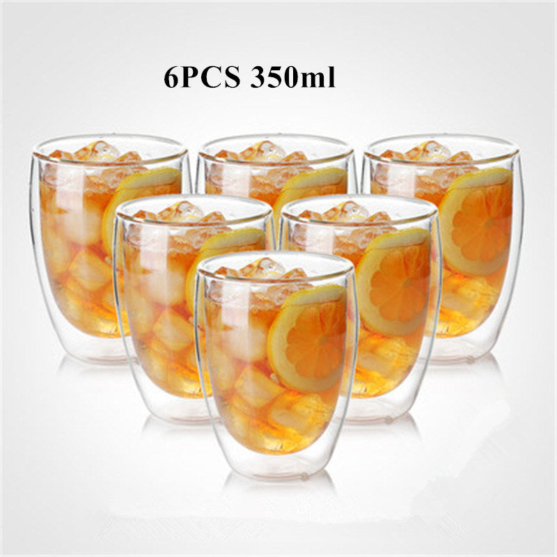 Heat Resistant Double Wall Glass Coffee & Tea Cup